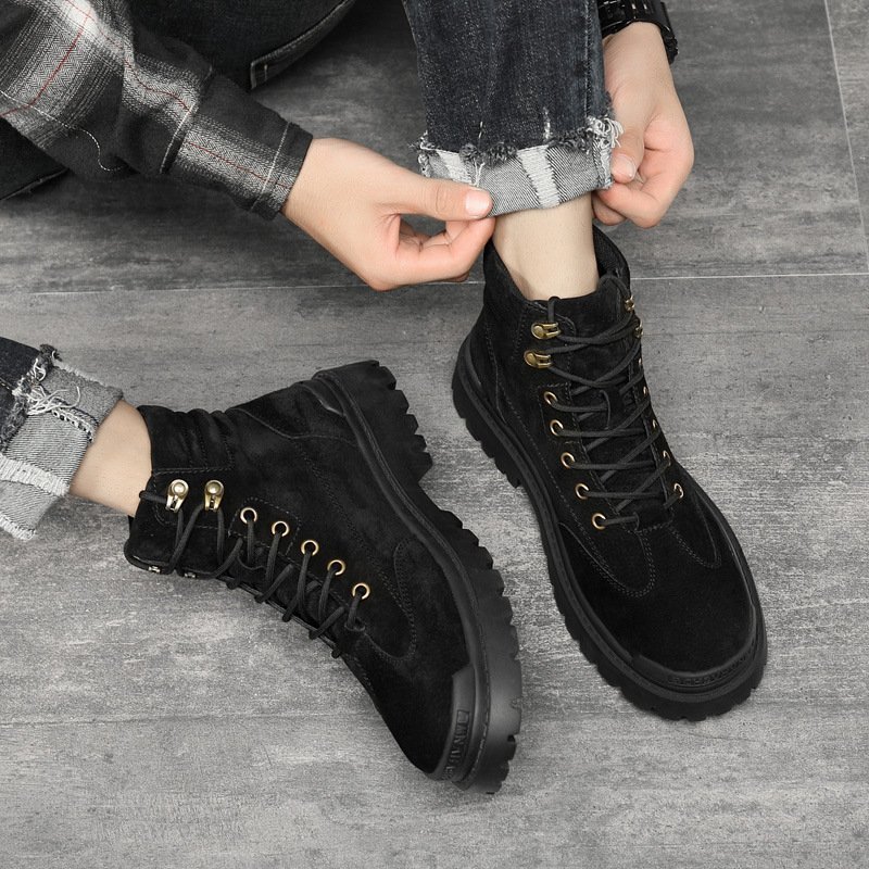 2021 autumn personalized men's high-top shoes new trend Martin boots tide shoes factory direct sales